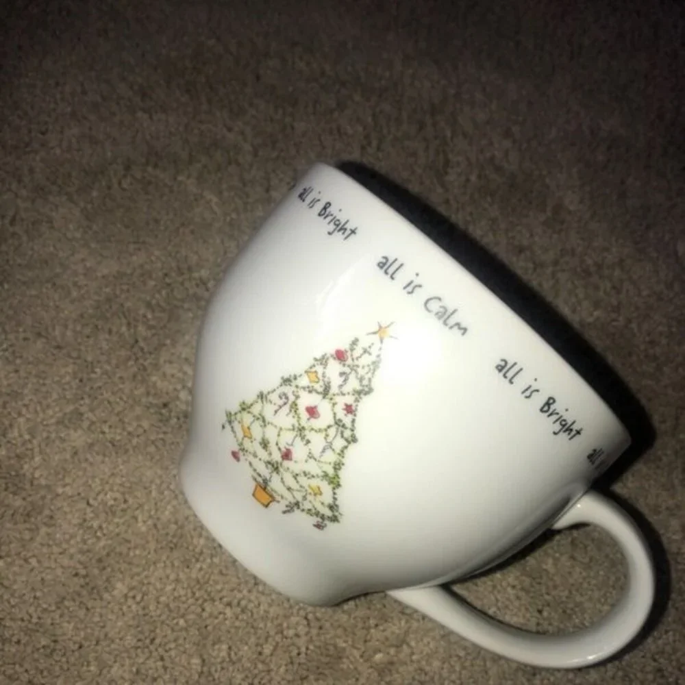 Pottery Barn Holiday Cheer Christmas Tree Coffee Mug‎